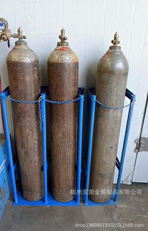 批发40l气瓶架 氧气乙炔氮气钢瓶架 单瓶多瓶气瓶支架可定制