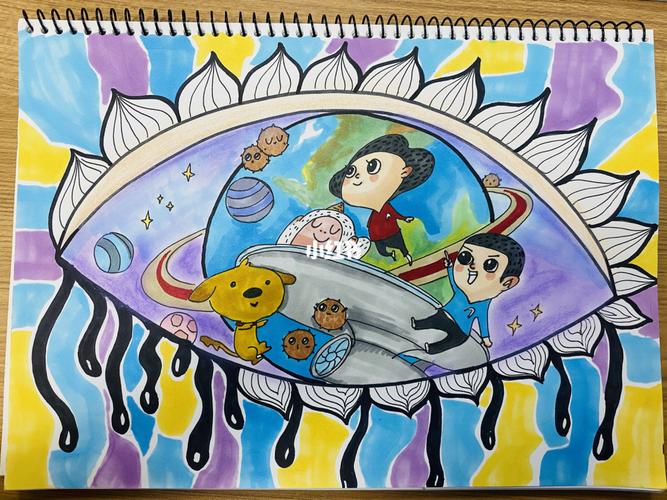 大眼睛98_大眼睛_创意美术_少儿创意美术_文化_绘画