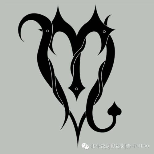 纹身天蝎座图案