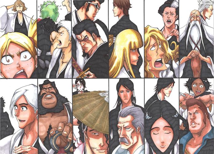 这是在一户当上死神之前的队长和副队长合集,那时候大白还是副队长呢