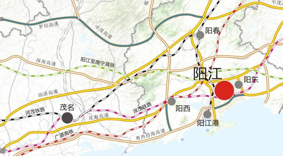 深圳至南宁高铁途经高州?相关走向示意图来了