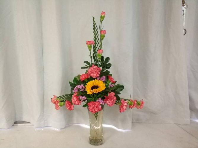 倒t字型插花制作过程赏