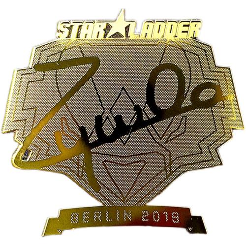 手机电脑个性游戏csgo战队选手simple签名金属手机贴纸