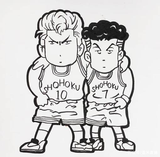 灌篮高手樱木花道手绘简笔画画画步骤简单易学