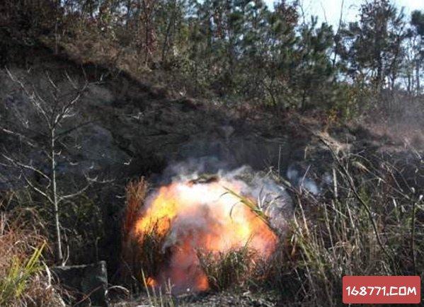 1951年炸死蛇王图片解放军的将领用望远镜一看