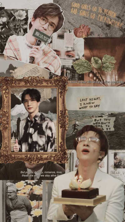 薛之谦拼贴壁纸~壁纸/锁屏壁纸/爱豆壁纸/无水印壁纸/手机壁纸/ cr.