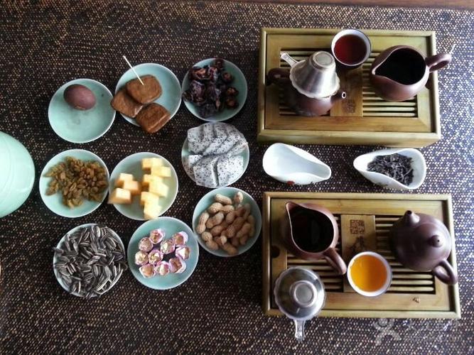 生普,熟普,茶点