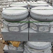 专业销售青石柱墩柱基 雕刻石柱墩 仿古柱脚量大价优
