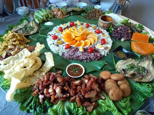 傣景园景颇族绿叶手抓饭