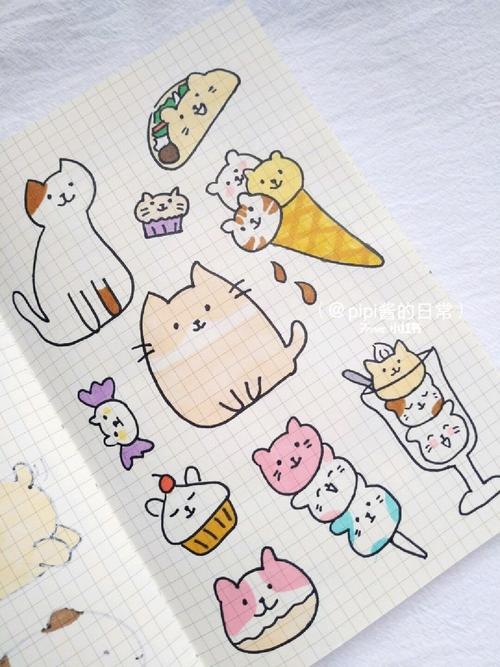 超可爱猫猫萌物简笔画96pick哪一只呢~_简笔画_萌物