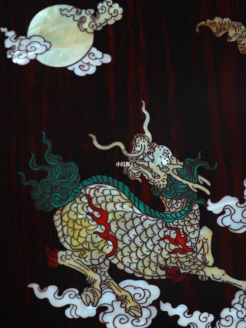 小叶紫檀螺钿,麒麟望月挂屏_小叶紫檀_麒麟怎么样_实木_挂饰_茶空间