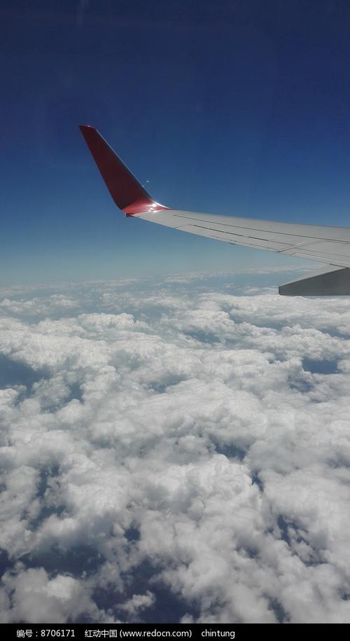 飞机上看云层图片