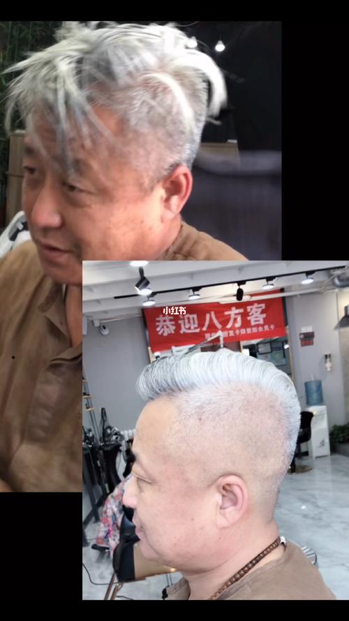 白发_男士发型_美发_发型_设计_时尚_发型