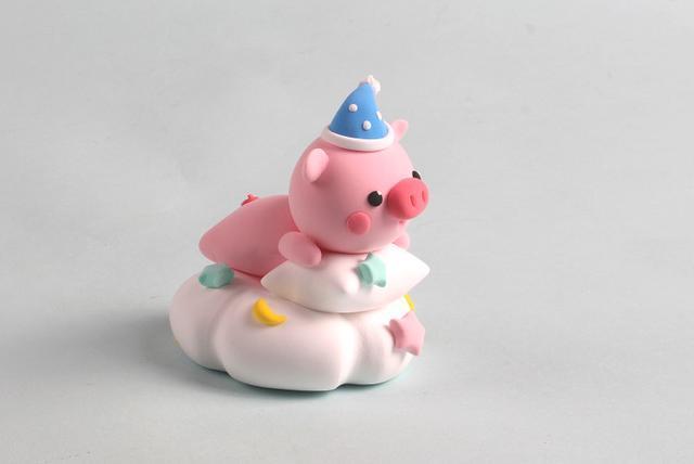 超轻粘土教程图解——云朵小猪