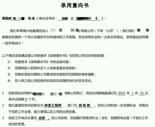 某 it 互联网公司提供的 offer