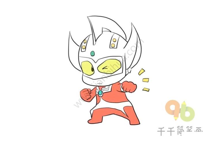 可爱的泰罗奥特曼简笔画,可爱的泰罗奥特曼简笔画素材,可爱的泰罗