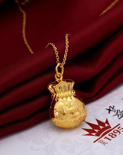 足金吊坠 聪明伶俐羊福袋(3.72克)