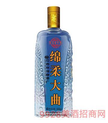 白酒招商系列:绵柔大曲瓶装 申请代理地区:江苏省/宿迁市