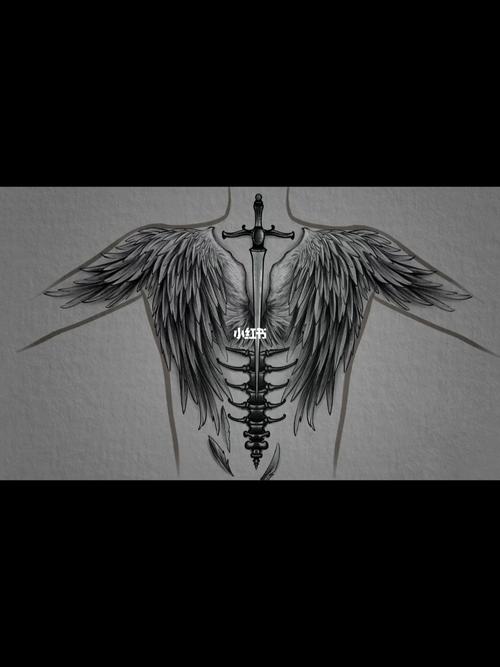 翅膀纹身手稿_纹身_合肥记忆刺青攻略_刺青_素材_美妆