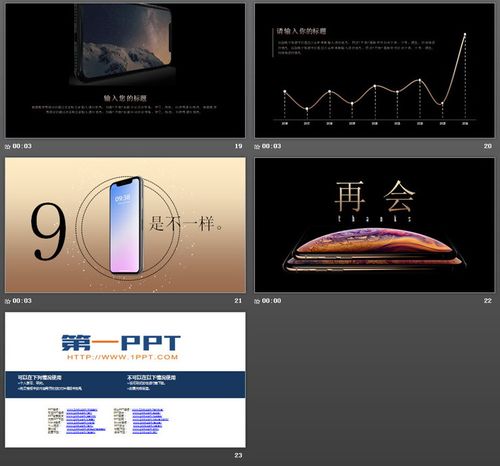 苹果手机iphone xs max发布会ppt模板