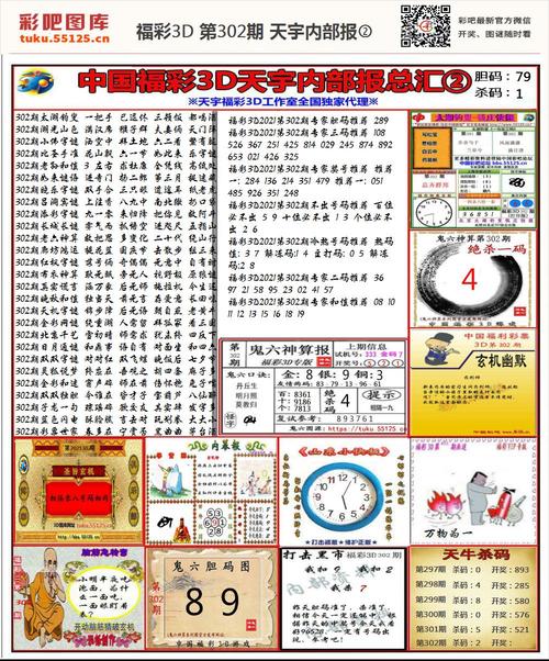 福彩3d天宇内部报②