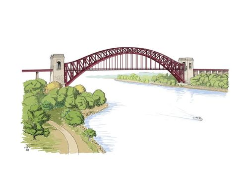 桥61画——张雷桥梁插画作品选(2)