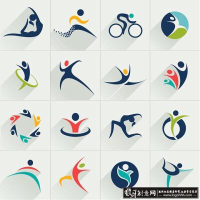 图标/标签 体育商标,运动图标,创意企业标志,时尚企业logo设计,创意