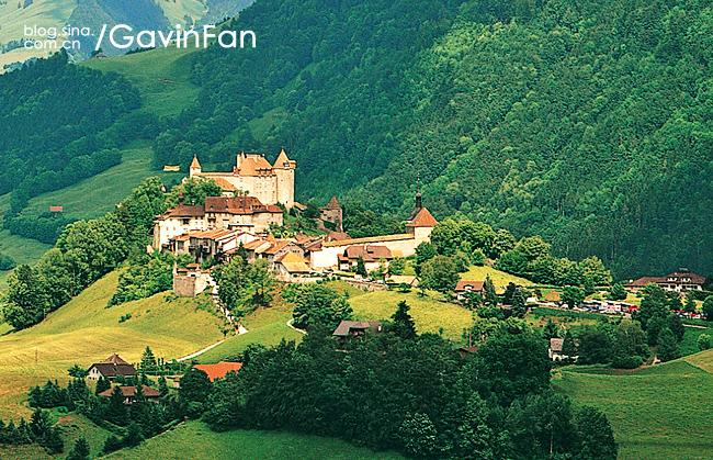 瑞士经典小镇格吕耶尔