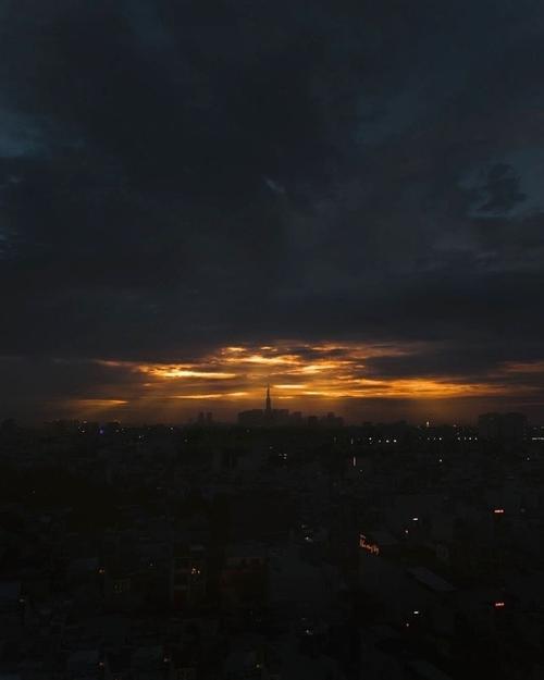 唯美城市黑夜图片