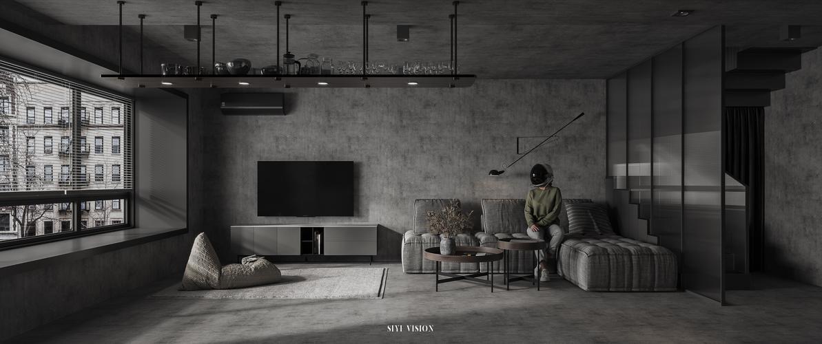 推荐:19  评论:3 原创 禁止匿名转载,禁止个人使用   工业风,客厅