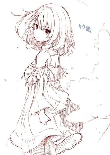 二次元漫画人物简笔画