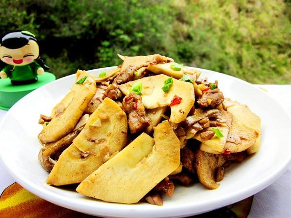 干竹笋炒肉