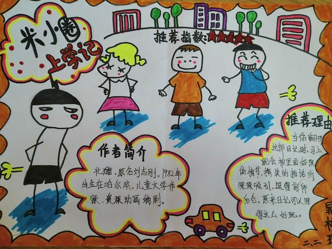 "我阅读 我快乐"二年级二班语文手抄报展示