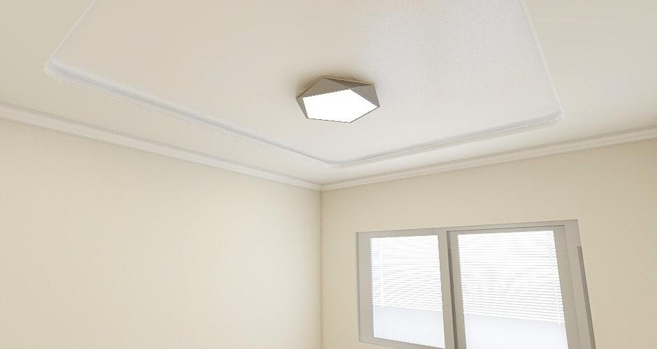 卧室吊顶是用的石膏板