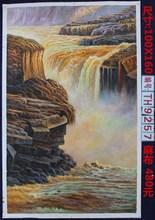 黄河手绘油画