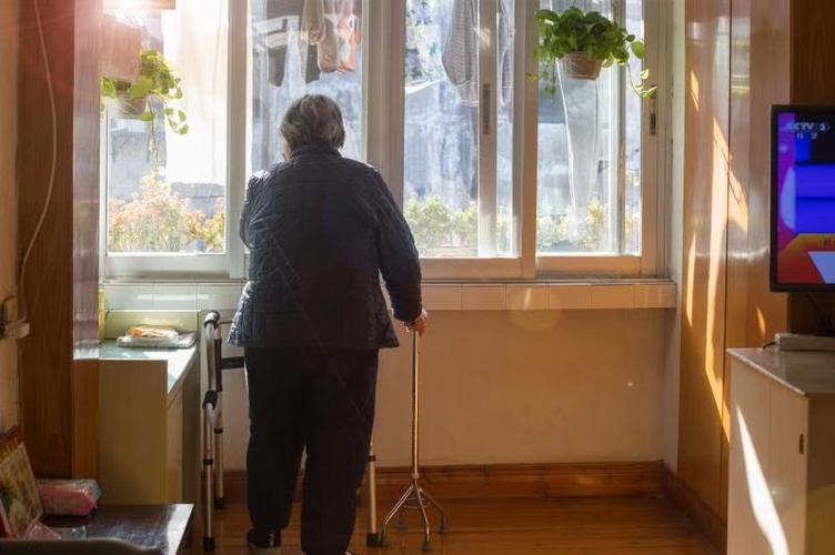 儿女虽多,却不能常伴左右.母亲孤独的背影,是当今社会常态的缩影.