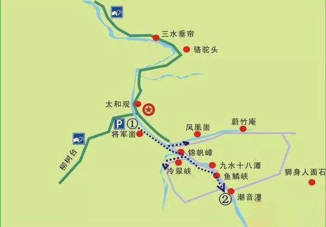 潭"以及各种象形石大多集中在这条线路上,徒步游览北九水景区约3小时