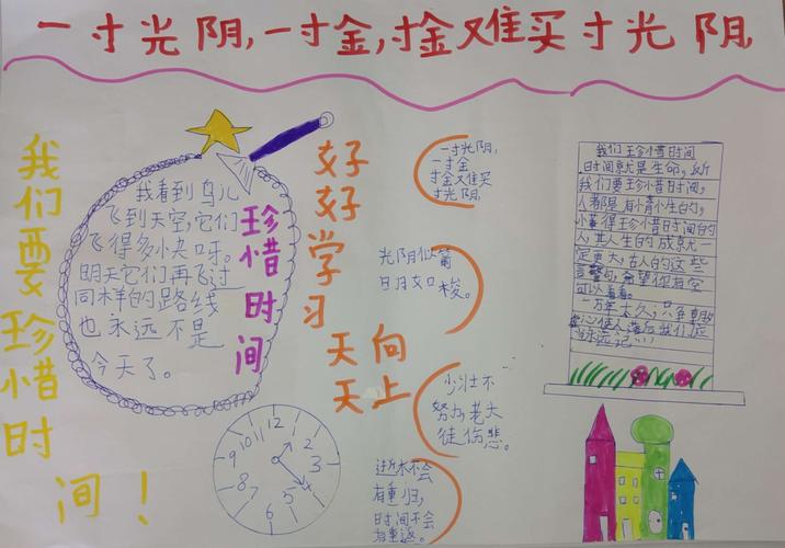 学习《和时间赛跑》手抄报