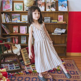 布布丁糖糖童装女童连衣裙夏季儿童吊带裙甜美亲子装2018新款裙子