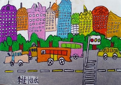 2007年春季少儿美术活动(6)——热闹的马路/王府建筑写生/公园酒吧建