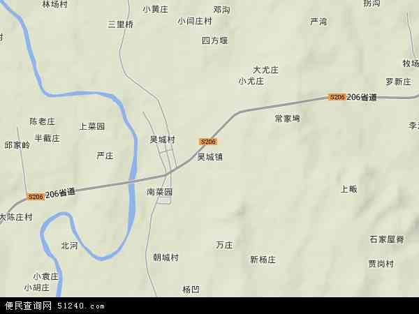 吴城镇地图 - 吴城镇卫星地图 - 吴城镇高清航拍地图