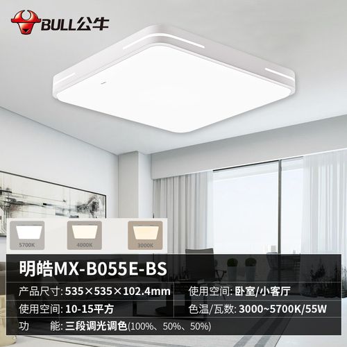 公牛照明led吸顶灯家用灯具客厅现代简约大气阳台圆形