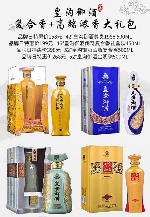 电商设计——皇沟御酒详情页首屏海报
