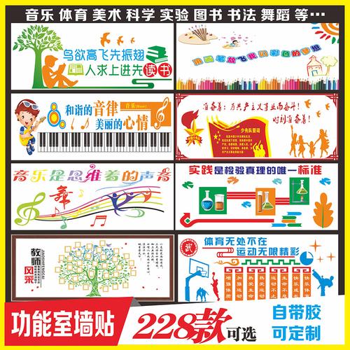 墙贴传统文化_教室班级走廊墙体文化建设墙贴画学校宣传栏海报国学