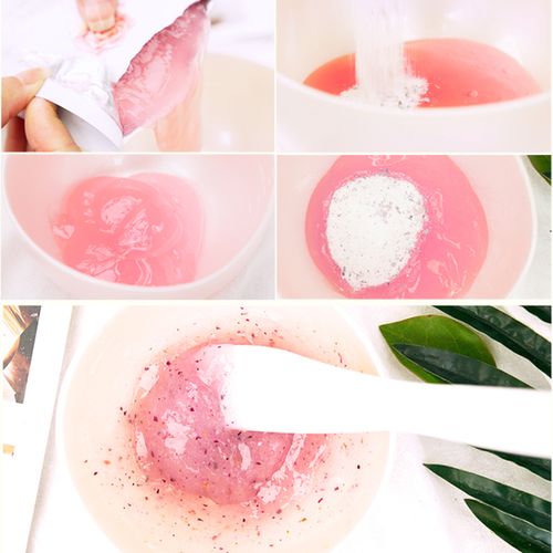 片装5 果冻面膜花瓣精油补水保湿嫩白 spa 韩国荷诺玫瑰软膜 尹晓惠