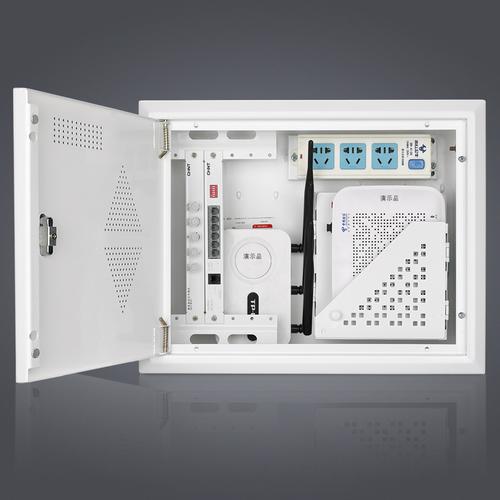 华夏 弱电箱家用套装 光纤箱 多媒体集线箱 光纤入户信息箱 大号商品