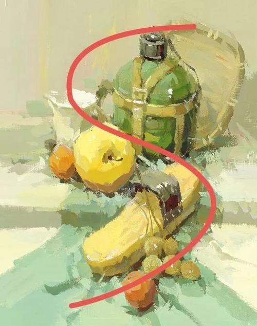 干货色彩静物构图套路9个格子5条线1个点