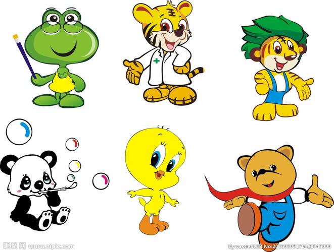 通老虎 狮子设计图__卡通设计_广告设计_设计图库_昵.