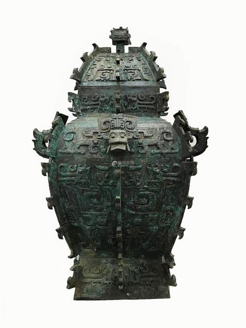 商代兽面纹青铜方罍