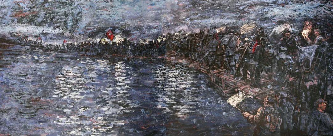 画笔传递长征精神--大型组画《伟大的长征》全国巡展北京首展开幕